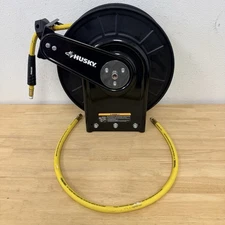 Husky 3/8 in. x 50 ft. Open Face Hybrid Hose Reel with Hose