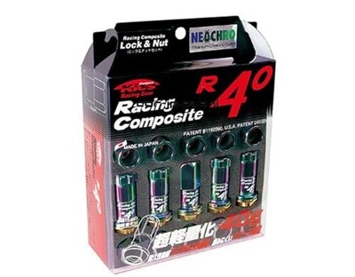 KYO-EI Racing Composite R40 Nut M12 x P1.5 Neochrome 20 Pieces Product Number: