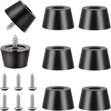 8Pcs Rubber Feet for Cutting Board with 20 Stainless Steel Matching Black 