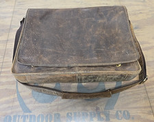 Unbranded Distressed Brown Leather Messenger ...