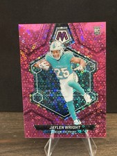 2024 Mosaic Jaylen Wright /20 No Huddle * Pink Disco * Reactive Holo 03/20 RC