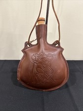 VTG Viking, Medieval LARP Handmade Leather Fl...