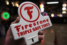 RARE 1950s FIRESTONE TIRE DEALER  STAMPED PAI...
