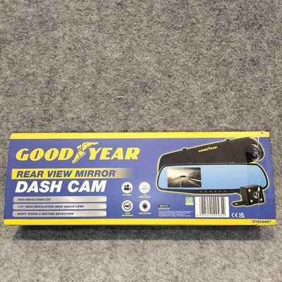 Goodyear HD Spiegel Dashcam Auto DVR Videorecorder mit Front- und Rückkamera