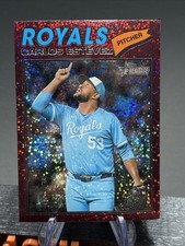 Carlos Estevez #314 Topps Heritage 2026 - Burgundy Sparkle Parallel Chrome 💎 🔥