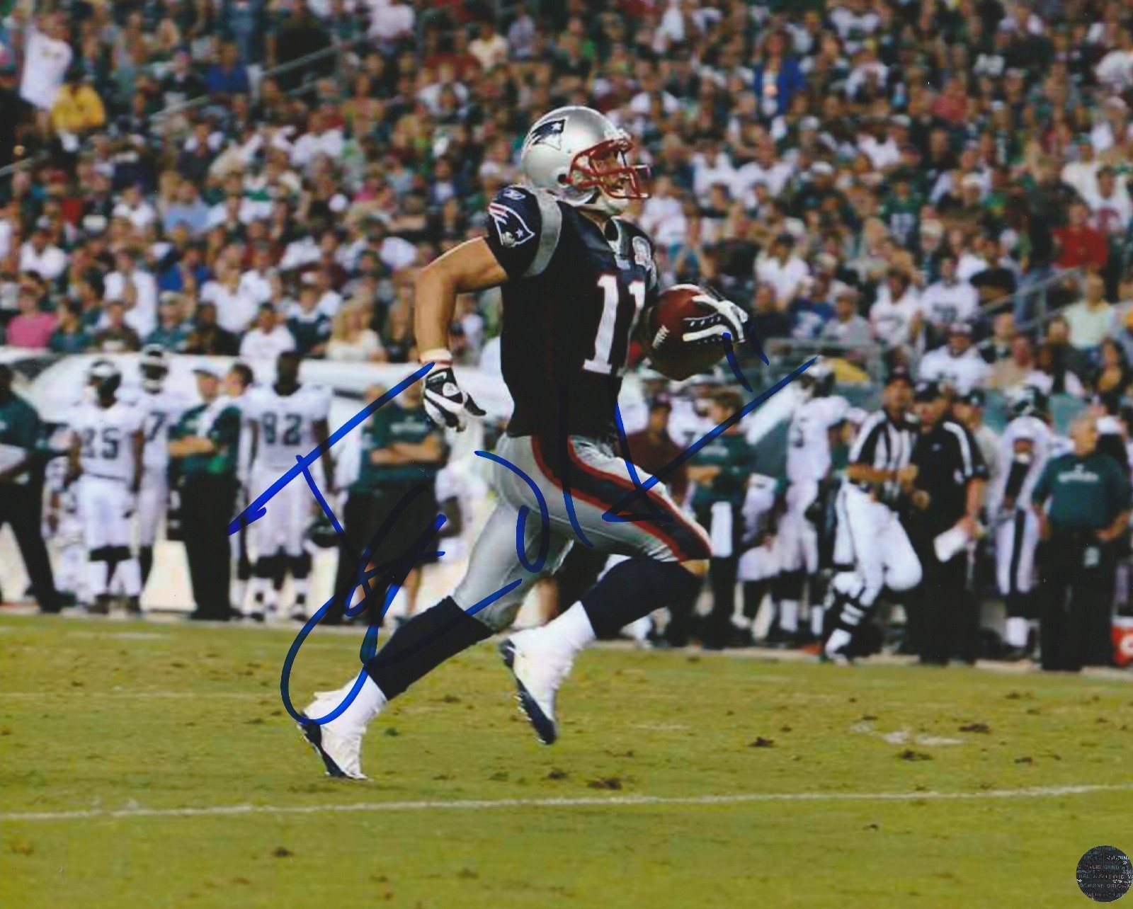 Julian Edelman Signed Autographed New England Patriots 8x10 Photo COA/Hologram