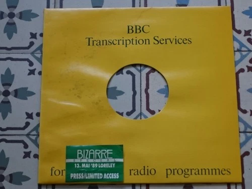 THE CURE - Live At Glastonbury Festival 1986 LP UK BBC Transcription Services