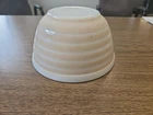 PYREX MIXING BOWL #402 PINK AND WHITE STRIPED 1.5 QUART