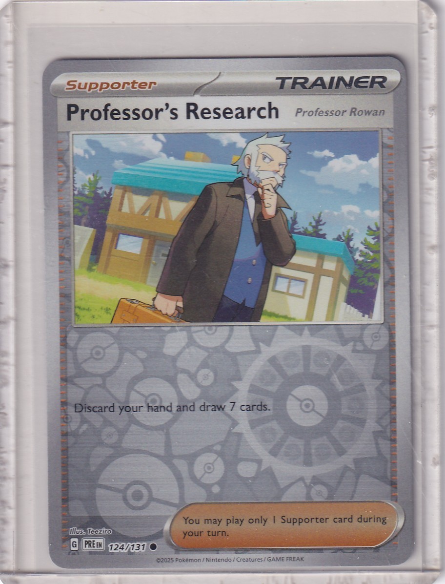 Professor's research 124/131 REVERSE HOLO - PRISMATIC EVOLUTIONS - NM