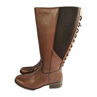 Sheego Stiefel Damen Leder Weitschaftstiefel braun Schaftweite XL