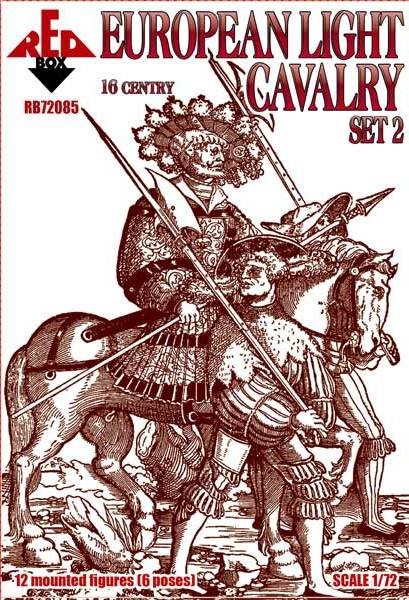 Red Box RB72085 - 1:72 European Light Cavalry, 16th Century, Set2 - New