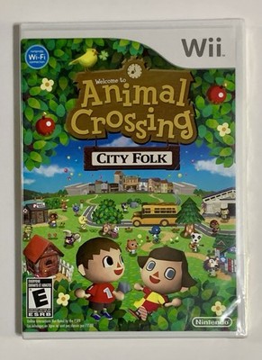New/Sealed Welcome To Animal Crossing City Folk For The Nintendo Wii 2008