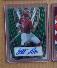 2024 ETHAN PETRY LEAF METAL ROOKIE 7/8 AUTO RC   CARD#BA-EP1