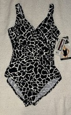 NWT Kirkland Miraclesuit "Rock the Croc" One Piece Slimming Swimsuit Size 10