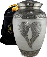 Angel Cremation Urn for Ashes for Women - Beautifully Handcrafted  Personalized