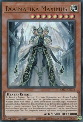 yugioh Dogmatika Maximus CH01-DE016 ULTRA 1Auflage Deutsch