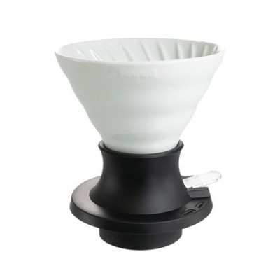 Hario - Immersion Switch White Ceramic Coffee Dripper + Filters Hario