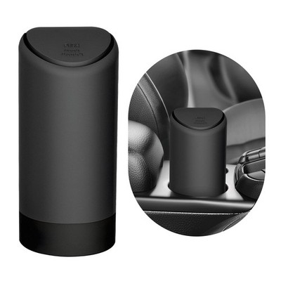 ZNDAW Mni Car Trash Can with Lid, Portable Silicone Auto Garbage Container fo...