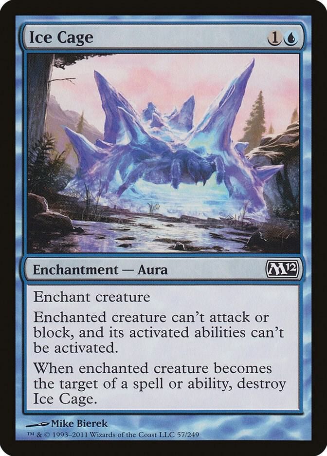 Ice Cage 57 Common Magic 2012 (M12) Magic: The Gathering Near Mint