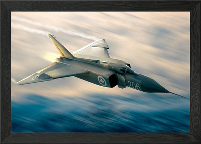 Avro Pfeil gerahmtes Wandbild Poster Leinwanddruck Bild