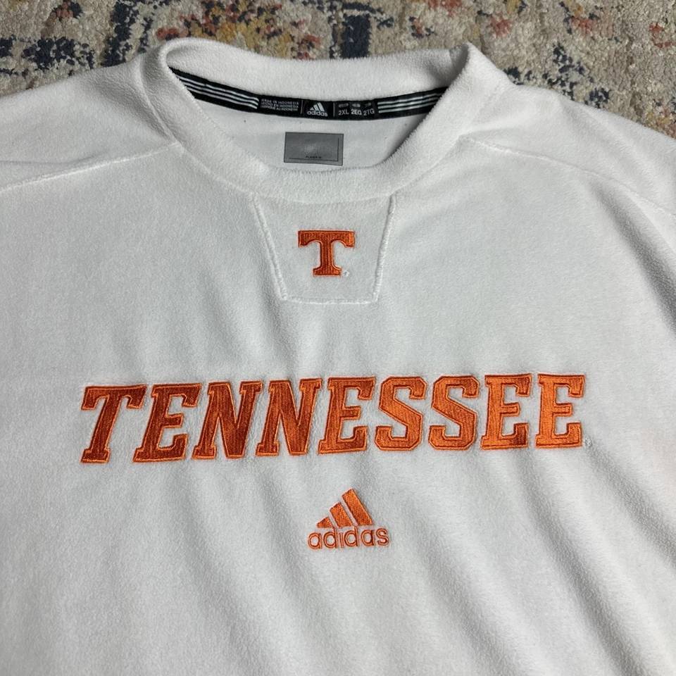 Sudadera ADIDAS para hombre adulto talla 2XL blanca/naranja Tennessee Vols cuello redondo Foto 2 de 4