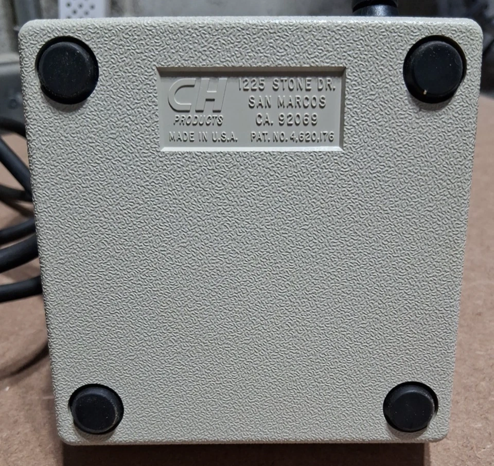 Vintage CH Products Mach III 3 Joystick for IBM PCjr - 8-Pin DIN - Untested - Image 4 of 4