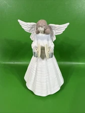 VTG 1991 Lladro Angel Tree Topper 5876 Angelic Cymbalist Cymbals Musician MIB