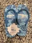 Y2K Sanrio Cinnamoroll Flip Flops one size Blue Floral Sandal Size 7-7.5 Womens — photo 1