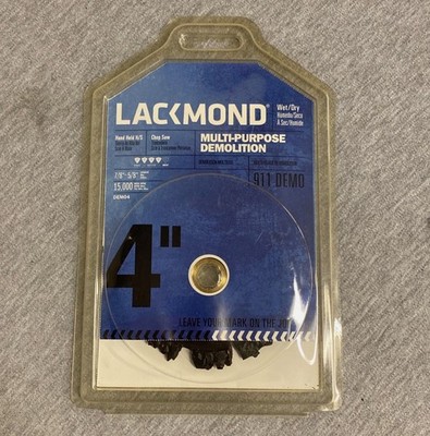 Lackmond Demo4 911 Carbide Segmented Diamond Demolition Blade 4''