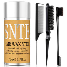 Slick Back Hair Brush  Hair Wax Stick Set - Tames Frizz  Smooths Flyaways - Sl