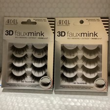 2x Ardell 3D Faux Mink Lashes 854 - Lightweight False Eyelashes 4 Pairs Each