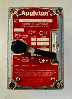 NEW! APPLETON ELECTRIC MODEL EDSF21Q - 20A    ***FREE SHIPPING***
