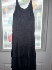 Size XL Flapper Dress Halloween Costume With Acessories! 