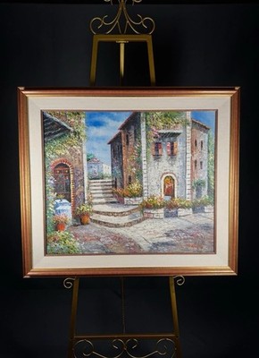 Paul Gantner Oil Painting Signed European Statement Piece Impressionist Framed