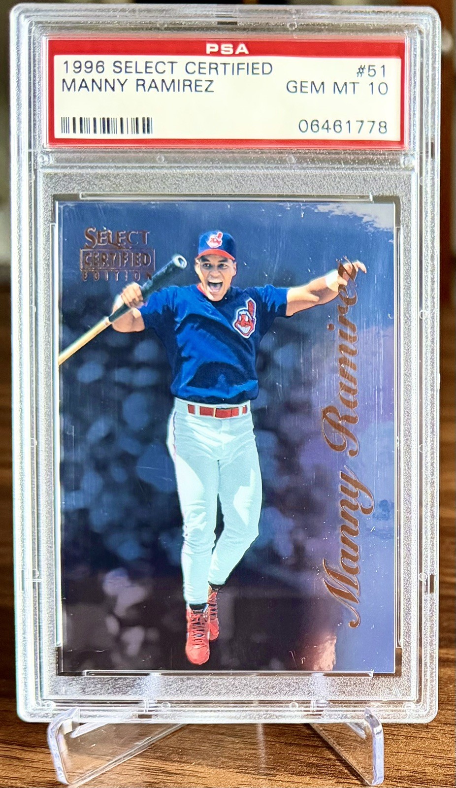 1996 Select Certified Manny Ramirez PSA 10 Pop 2 Only 