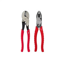 Milwaukee Pliers Set Cable Cutter Lineman Pliers 2 Piece Heavy Duty Wire Tool
