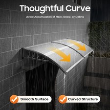 Outdoor Door Canopy Awning Shelter Porch Patio Front Back Window Roof Rain Cover