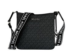 MICHAEL KORS JET SET TRAVEL SMALL SHOULDER MESSENGER BAG MK BLACK