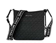 MICHAEL KORS JET SET TRAVEL SMALL SHOULDER MESSENGER BAG MK BLACK