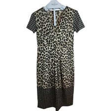 Weekend Max Mara Leopard Silk Cotton Midi Dre...