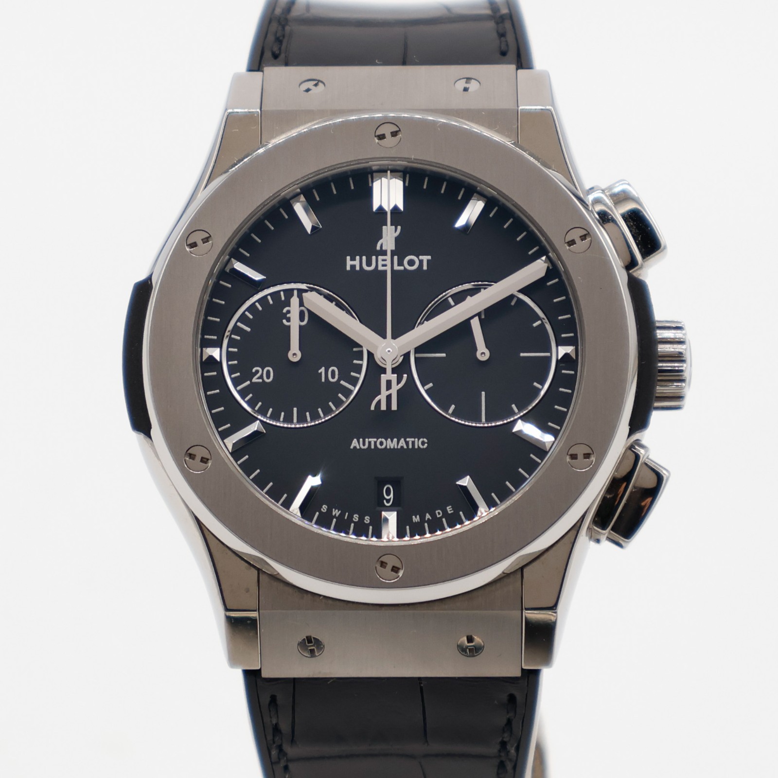 Hublot Classic Fusion Chronograph 45mm Titanium 521.NX.1171.LR Strap Automatic