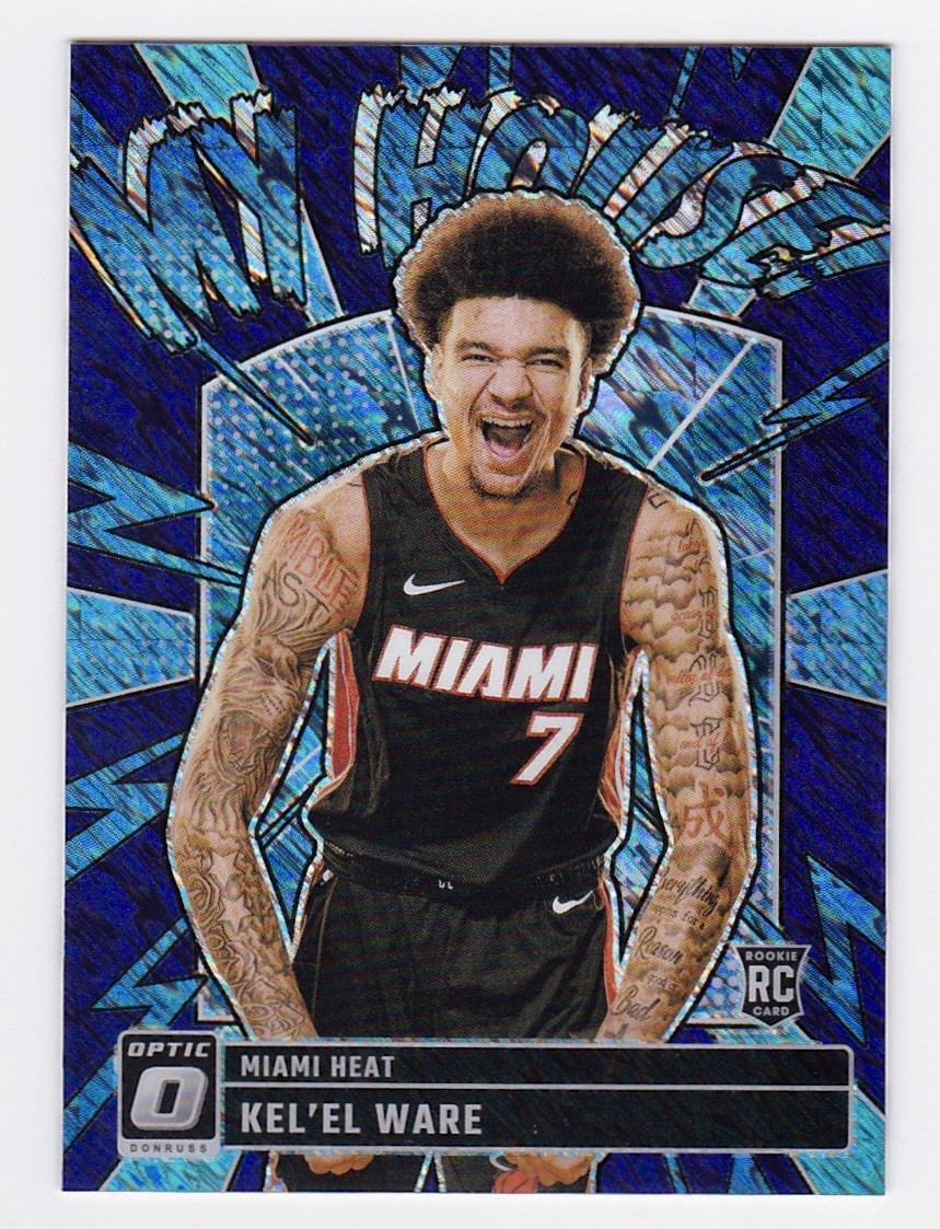 2024-25 Panini Donruss Optic My House #11 Kel'el Ware Heat Purple Shimmer RC