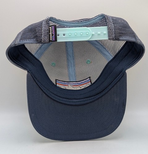 Patagonia Hat Mountain Logo Patch Turquoise Mesh Trucker Snapback Cap Hat Adult - Bild 4 von 4