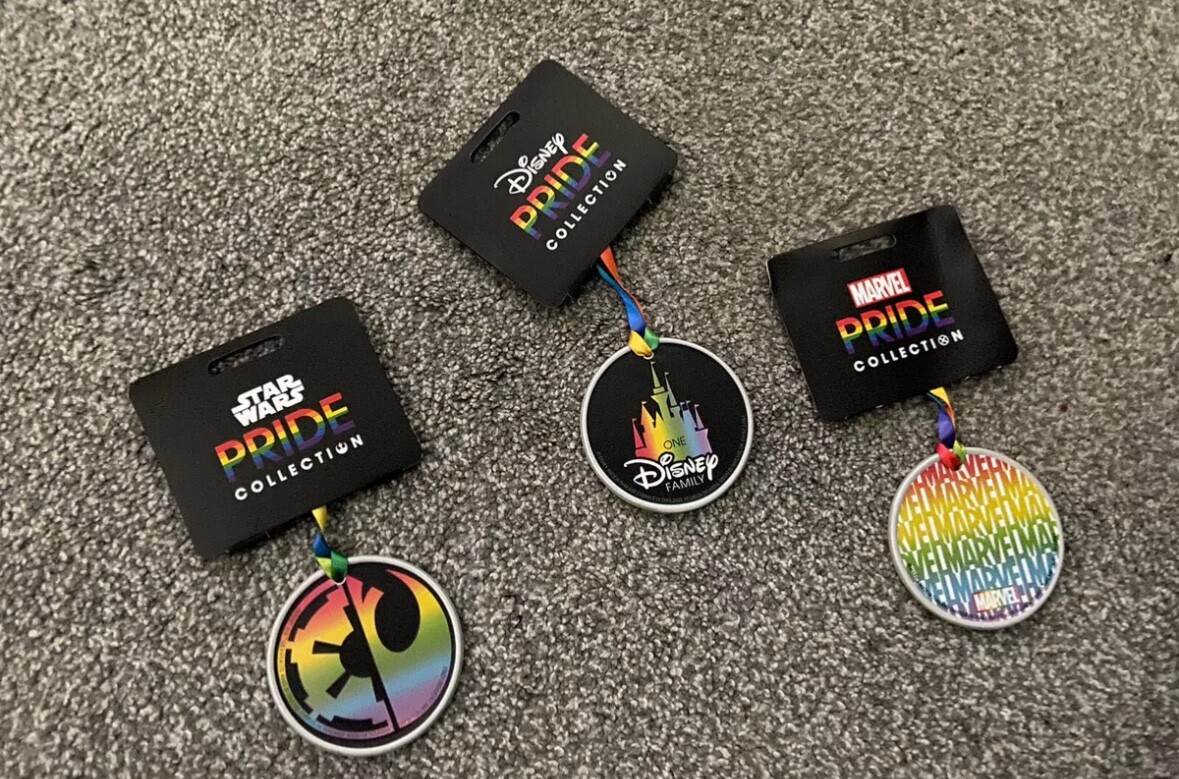 Juego de 3 Discos Colección Orgullo Disney Decoraciones de Navidad Star Wars Marvel Arco Iris