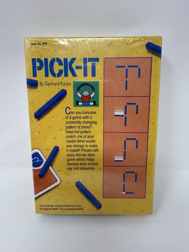 Vintage 1987 Discovery Toys PICK-IT Game Sequence Puzzle Strategy 8+ New Sealed