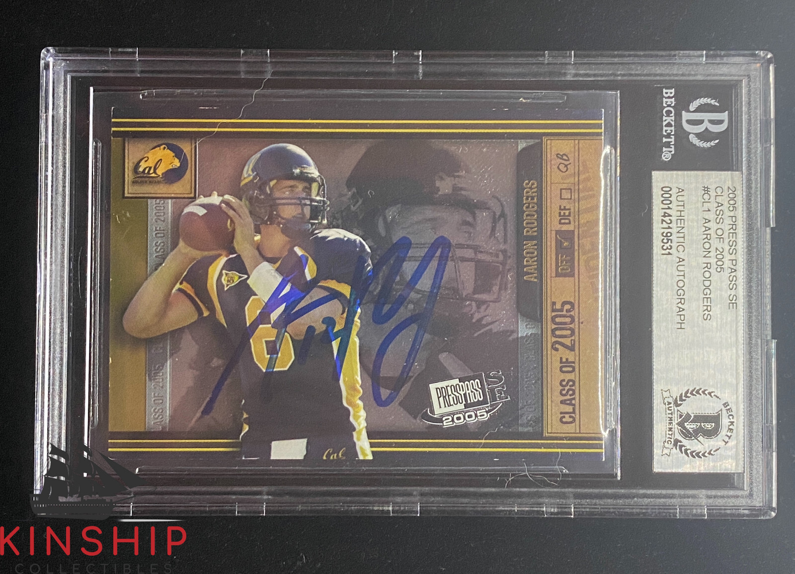 Aaron Rodgers signed 2005 Press Pass Card Beckett Slabbed Rookie Auto Rare  C847 | eBay