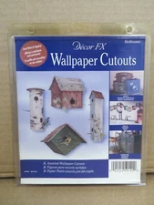 Decor FX Birdhouses Wallpaper Cutouts 59145 16 Assorted Cutouts NEW