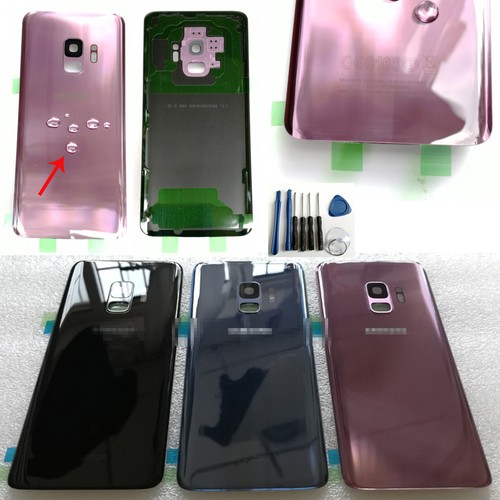 A+++ For Samsung S9 G960F G960U G960W Rear Glass Back Battery Cover + Lens cap
