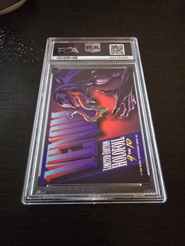 1994 MARVEL MASTERPIECES VENOM HOLOFOIL-SILVER #9 PSA 9 - Picture 2 of 2
