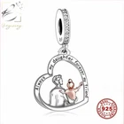 Dad Daughter Father Friend Always Charm ? Love Heart 925 Sterling Silver